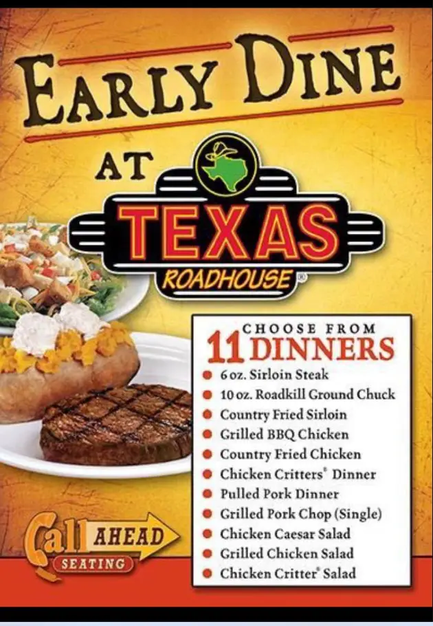 Texas Roadhouse Early Dine